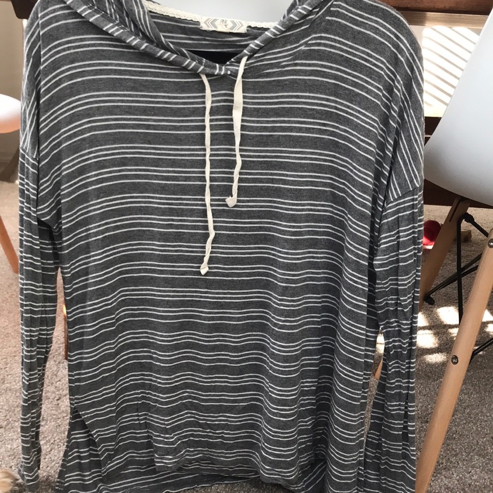Striped hoodie